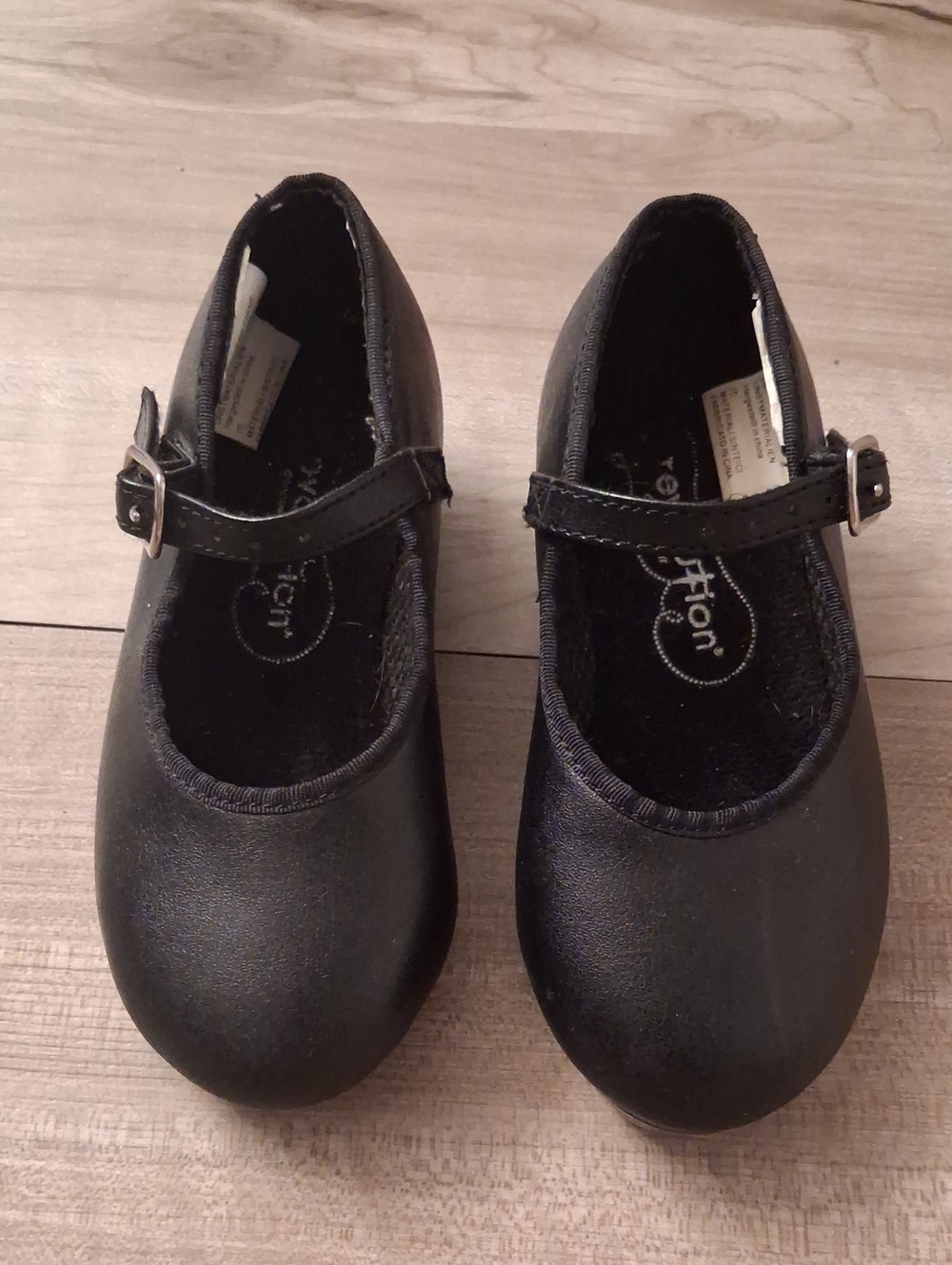 Revolution Dancewear Black Girls' Tap Shoes Size M 10 Ch